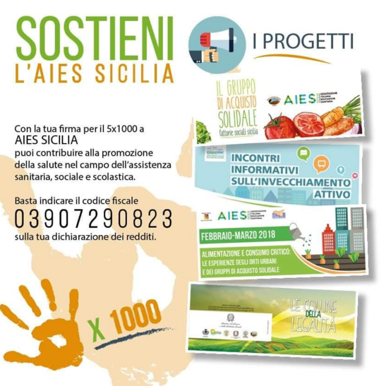 Locandina Informativa 5x1000 AIES Sicilia